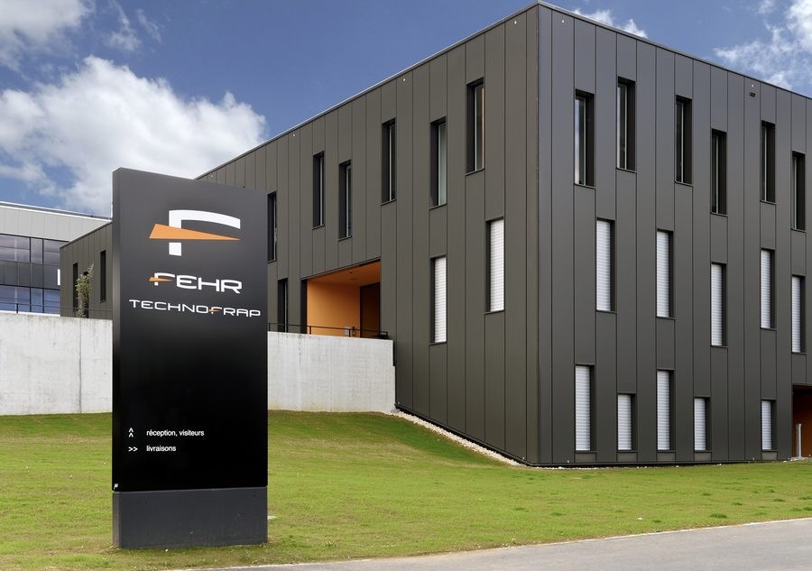 Entrée et façade de la manufacture Fehr, Allée du Tourbillon